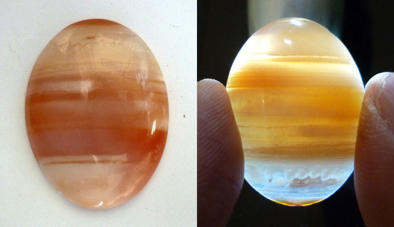 Indonesian Banded Agate Cabochon