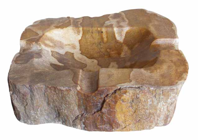 Petrified Wood Ashtray from Indonesia