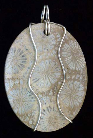 Fossil Coral Pendant
